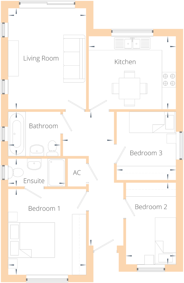 Plot 3 (17A) St Johns Oak Clacton on sea CO16 8EF floorplan