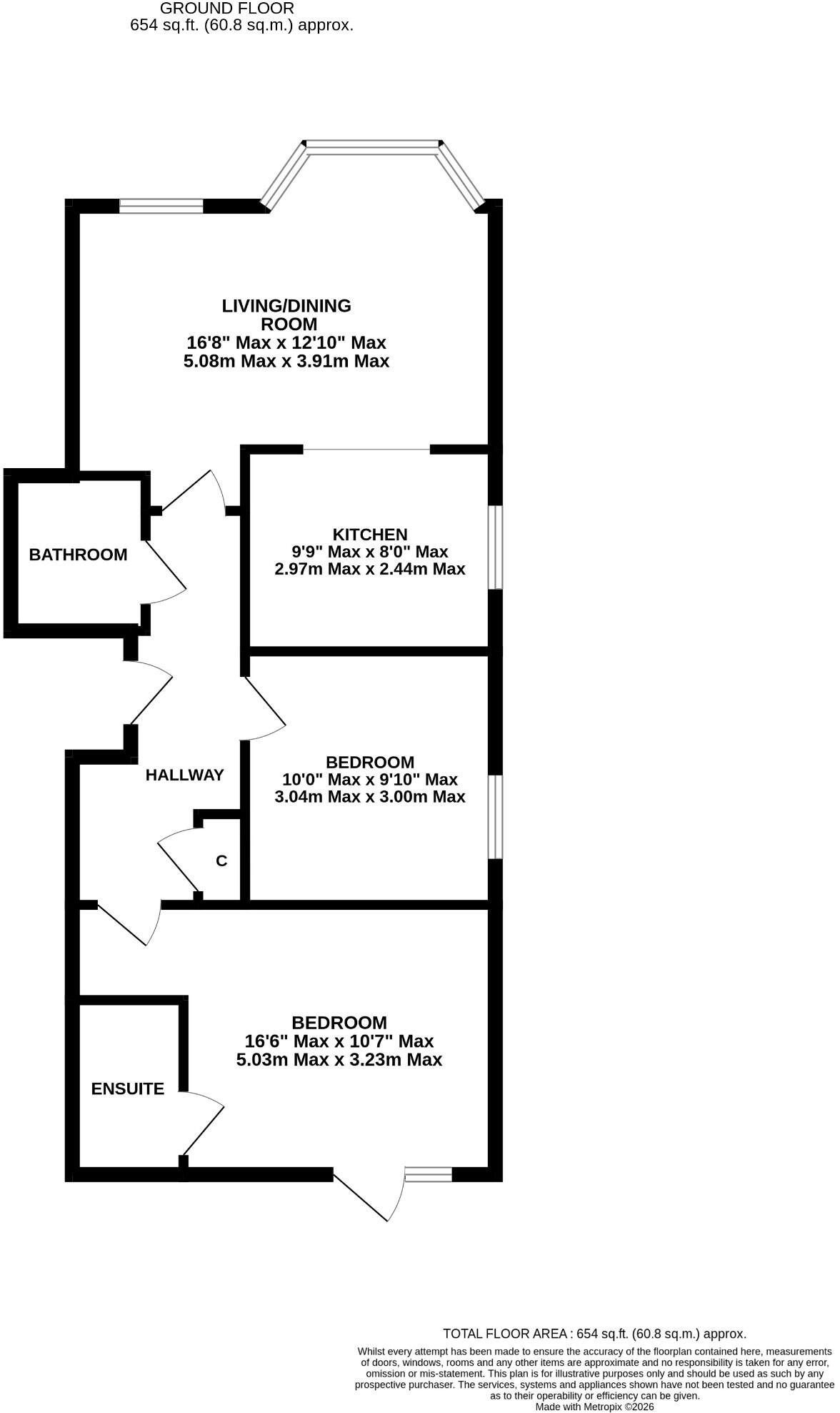 Belle Vue Road, Bournemouth, Dorset, BH6 floorplan