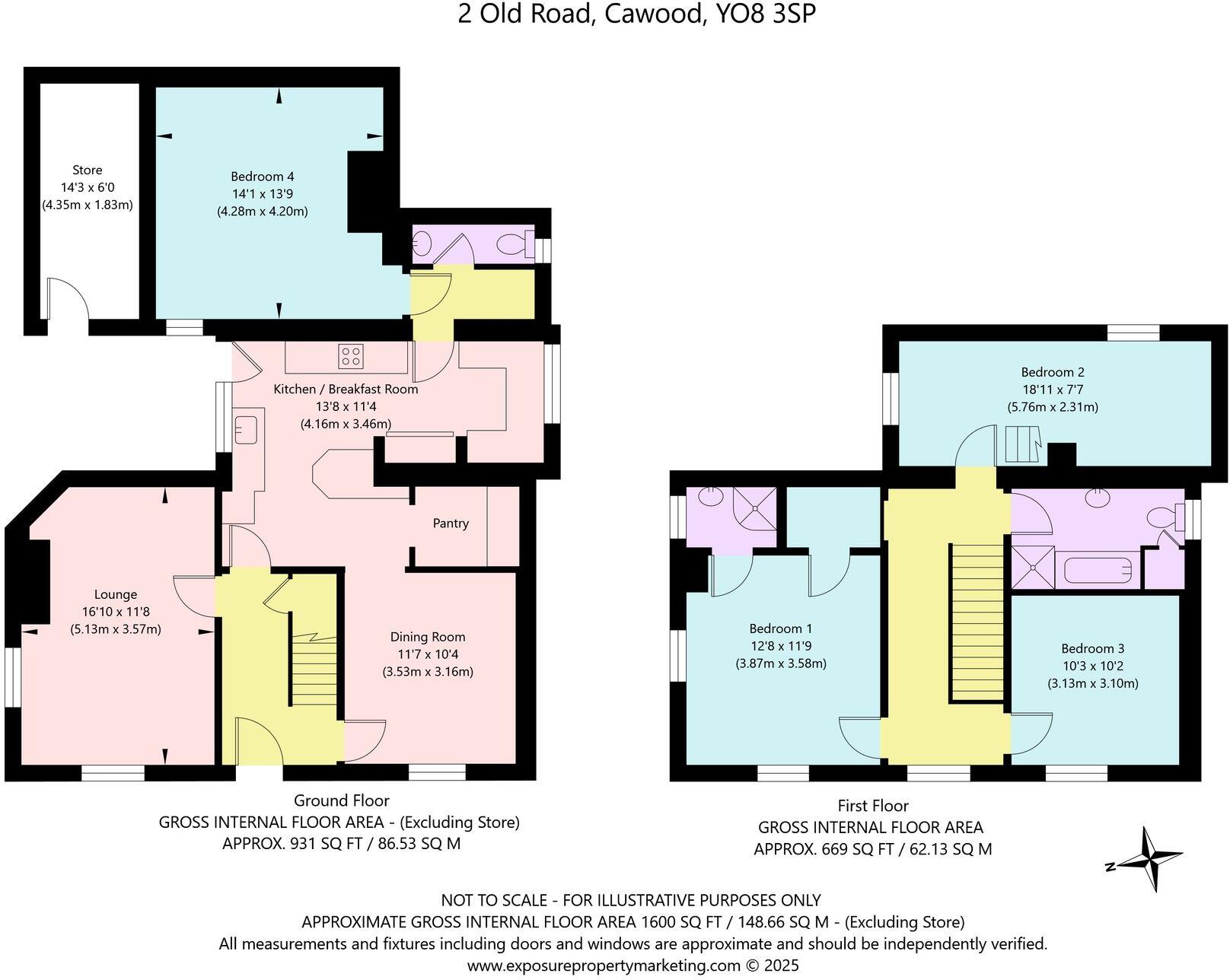 Old Road, Cawood, YO8 floorplan