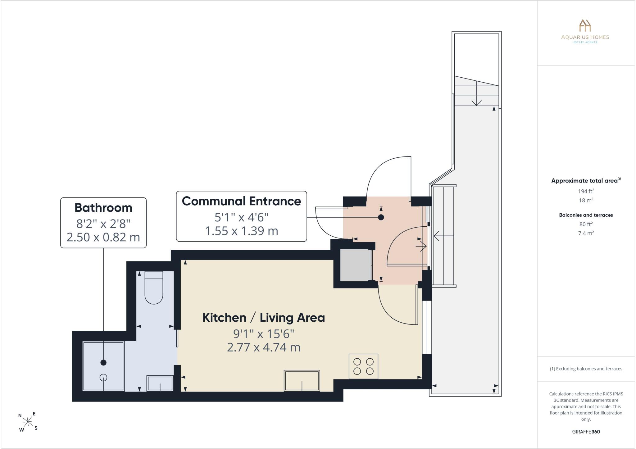 The Hollow (Studio 2), Southdown, Bath, Somerset, BA2 floorplan