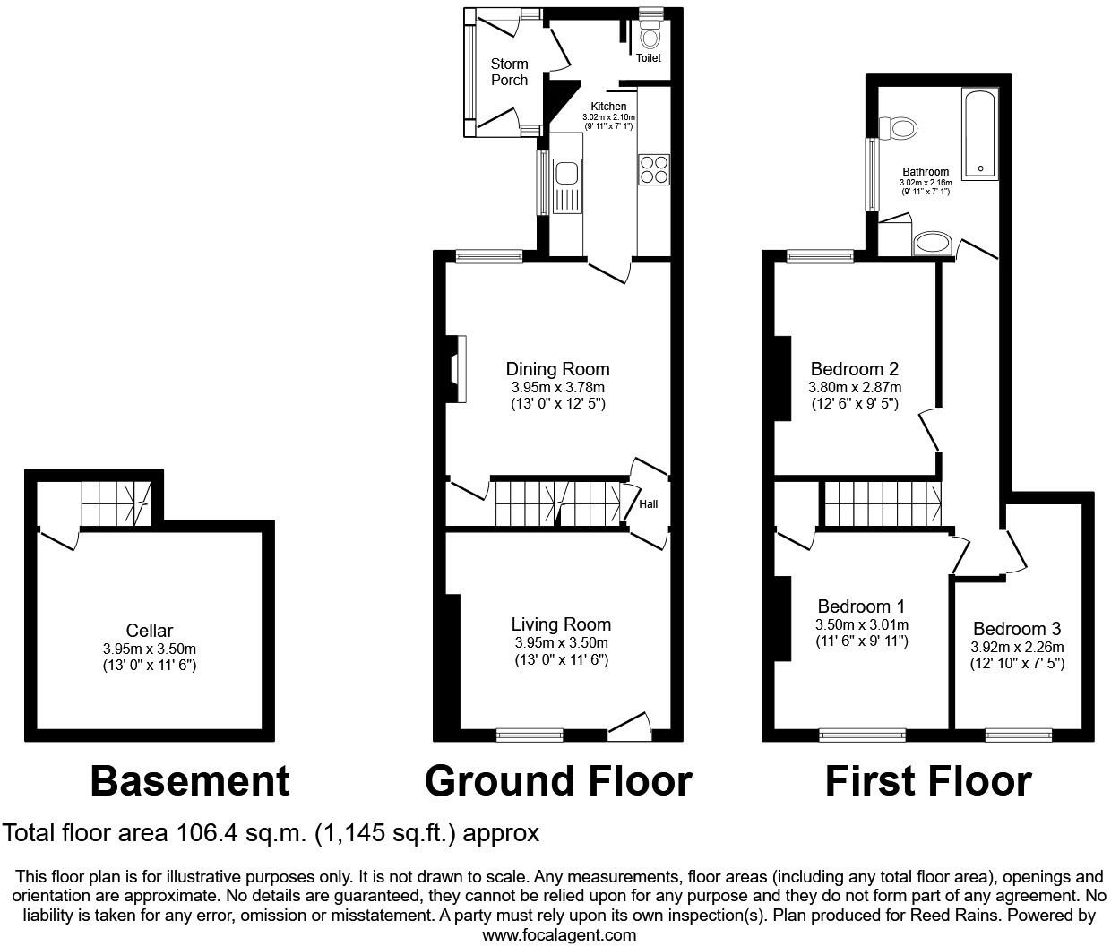 Hornscroft Road, Bolsover, Chesterfield, Derbyshire, S44 floorplan