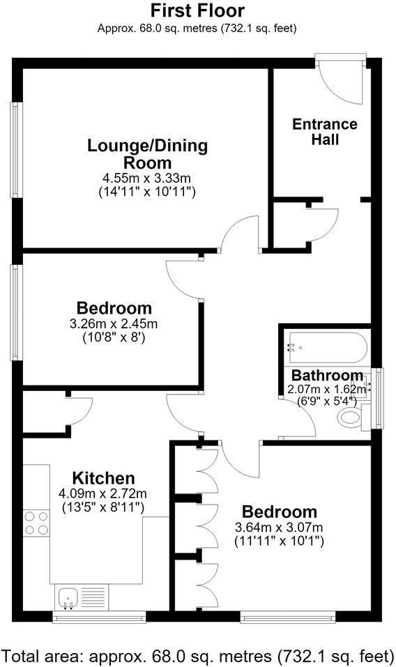 London Road, River, Dover, CT16 floorplan