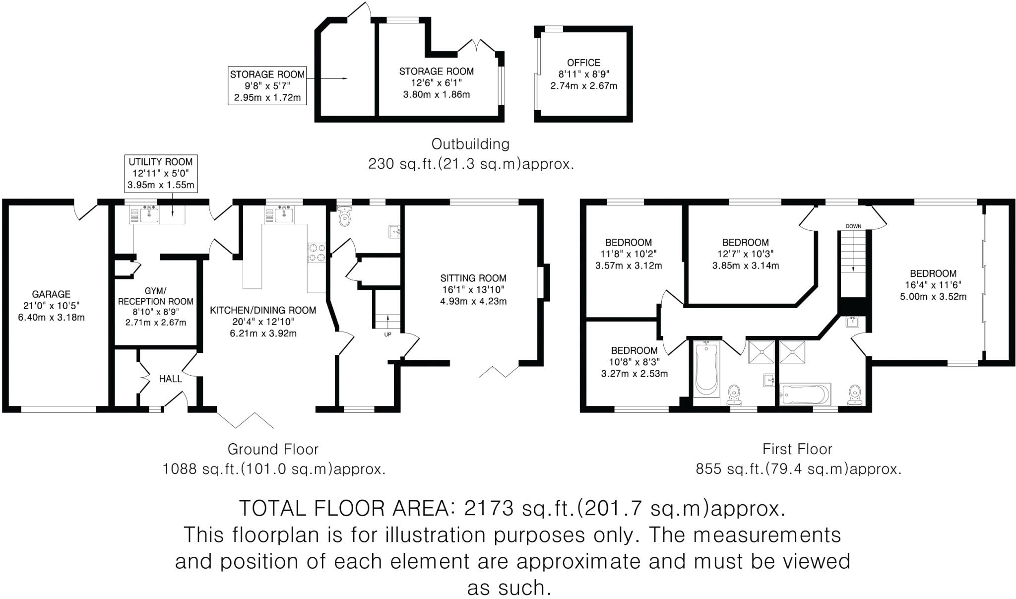 Priory Way, Hitchin, Hertfordshire, SG4 floorplan