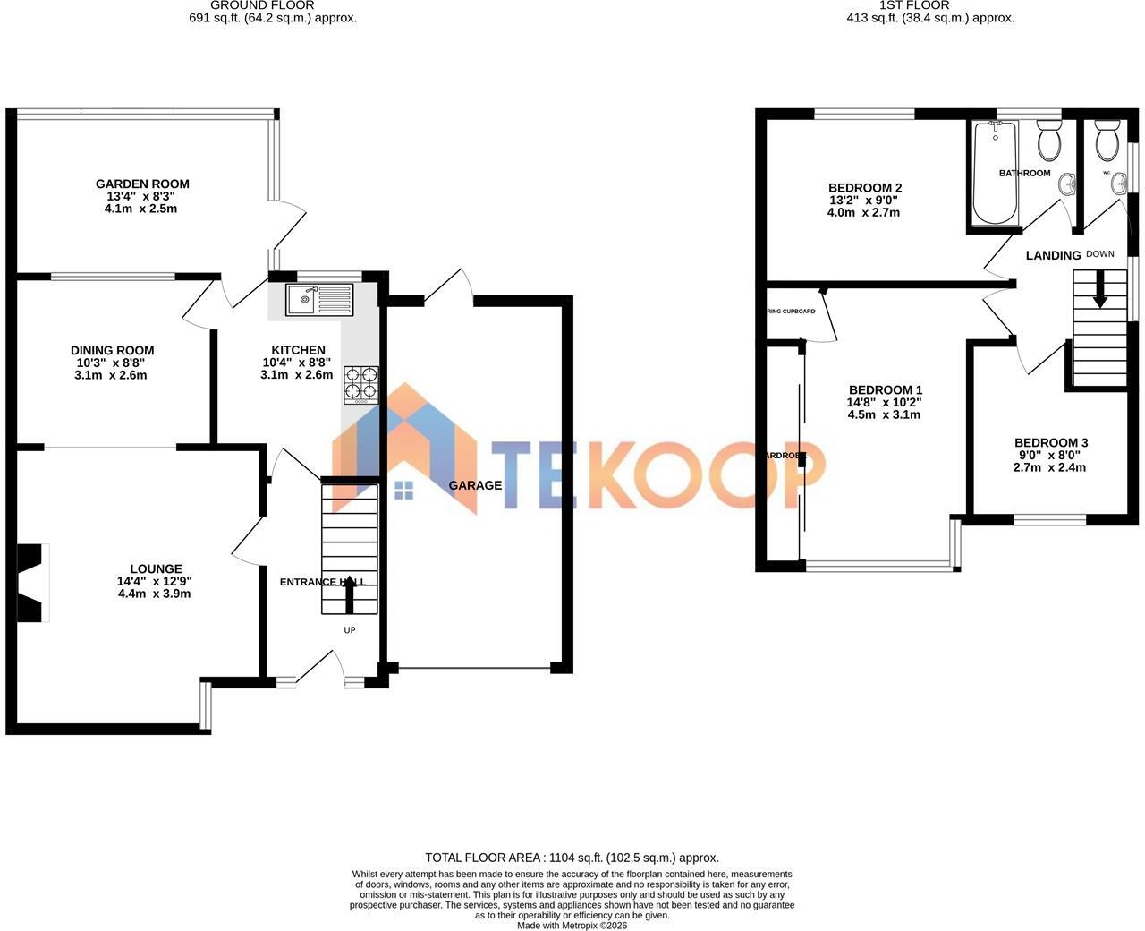 Chiltern Close, Farnborough floorplan