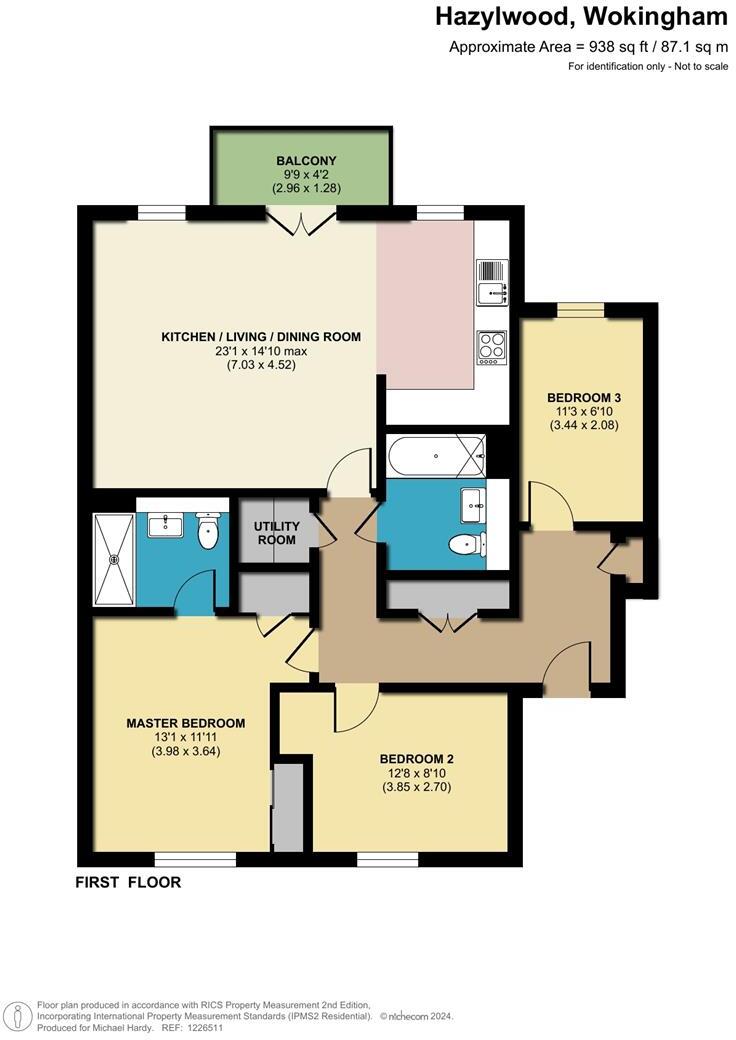 Foundry Court, Hazylwood, Wokingham, Berkshire, RG40 5AX floorplan