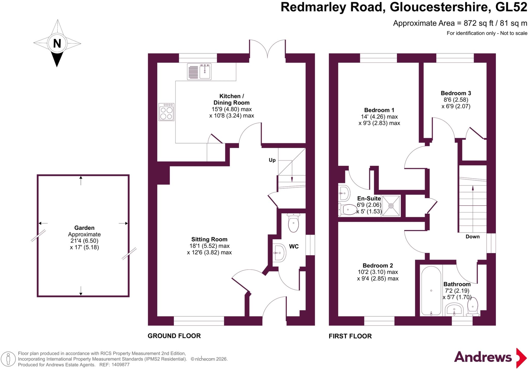 Redmarley Road, Cheltenham, Gloucestershire, GL52 floorplan