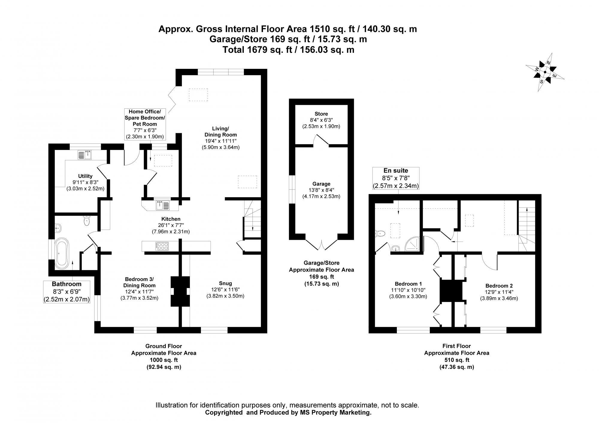 Water End, Holme On Spalding Moor, York, East Yorkshire, YO43  4HB floorplan