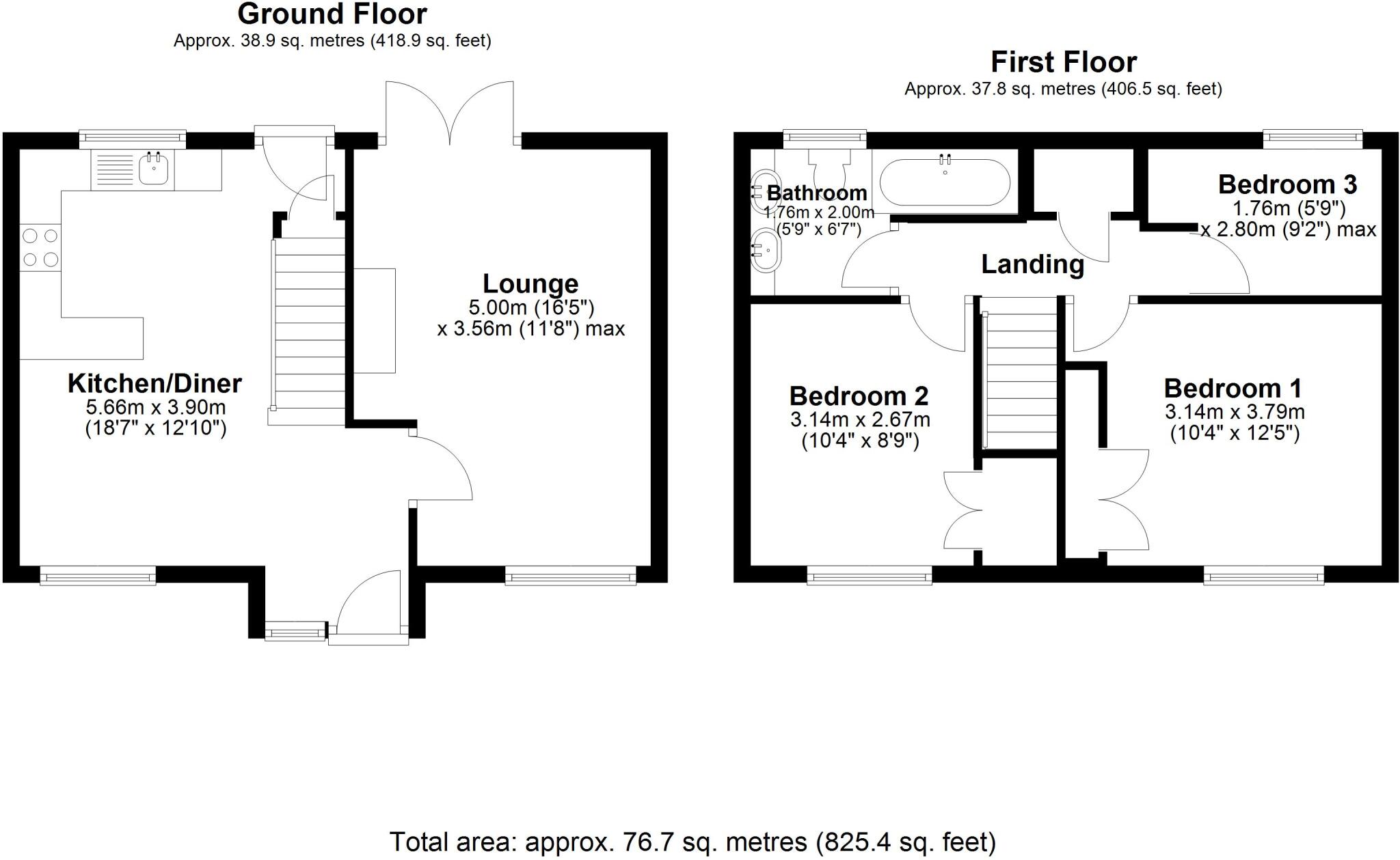 The Hoo, Harlow, Essex, CM17 floorplan