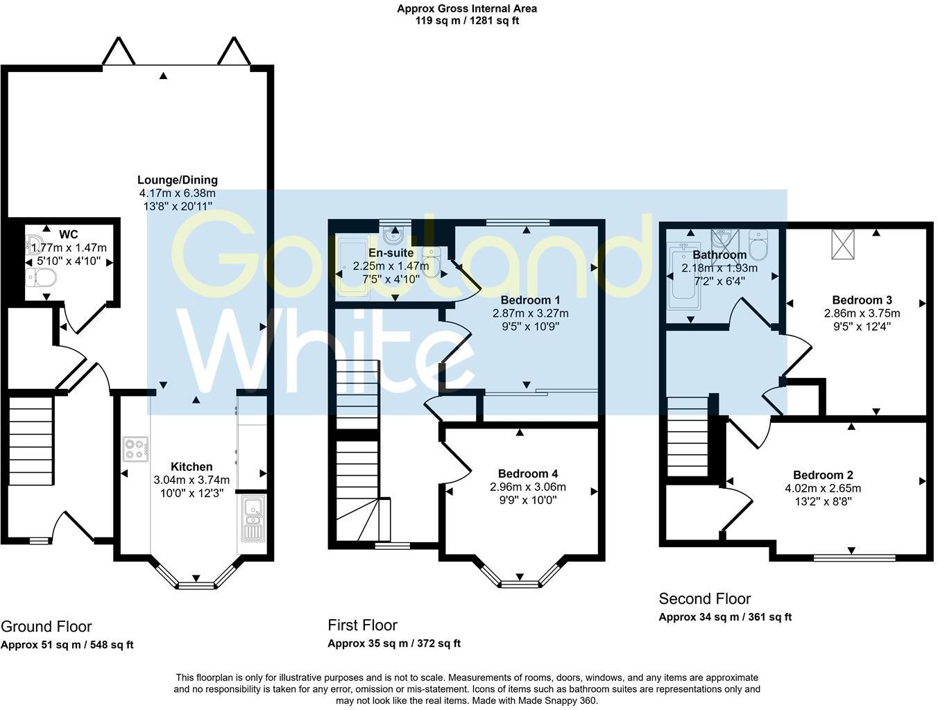 Hornbeam Drive, Yarm, TS15 9B floorplan
