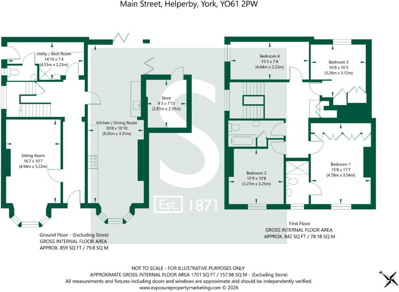 Main Street, Helperby floorplan