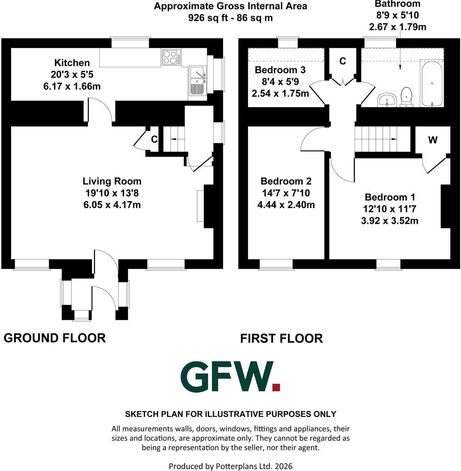 Newbiggin, Barnard Castle, County Durham, DL12 floorplan