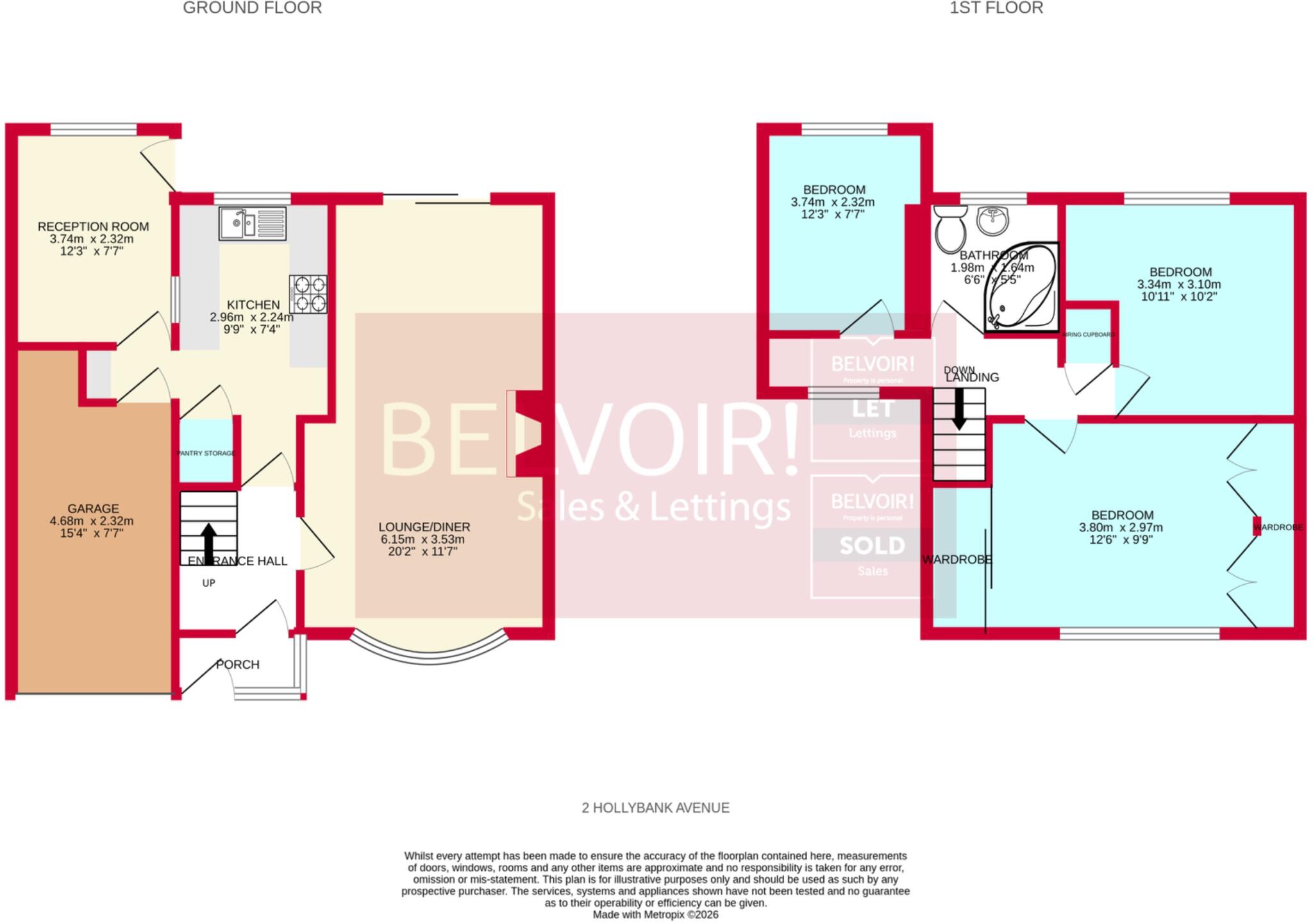 Hollybank Avenue, Essington, Wolverhampton, WV11 floorplan