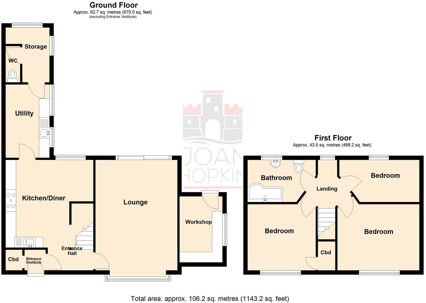 22, Brynteg, Beaumaris floorplan