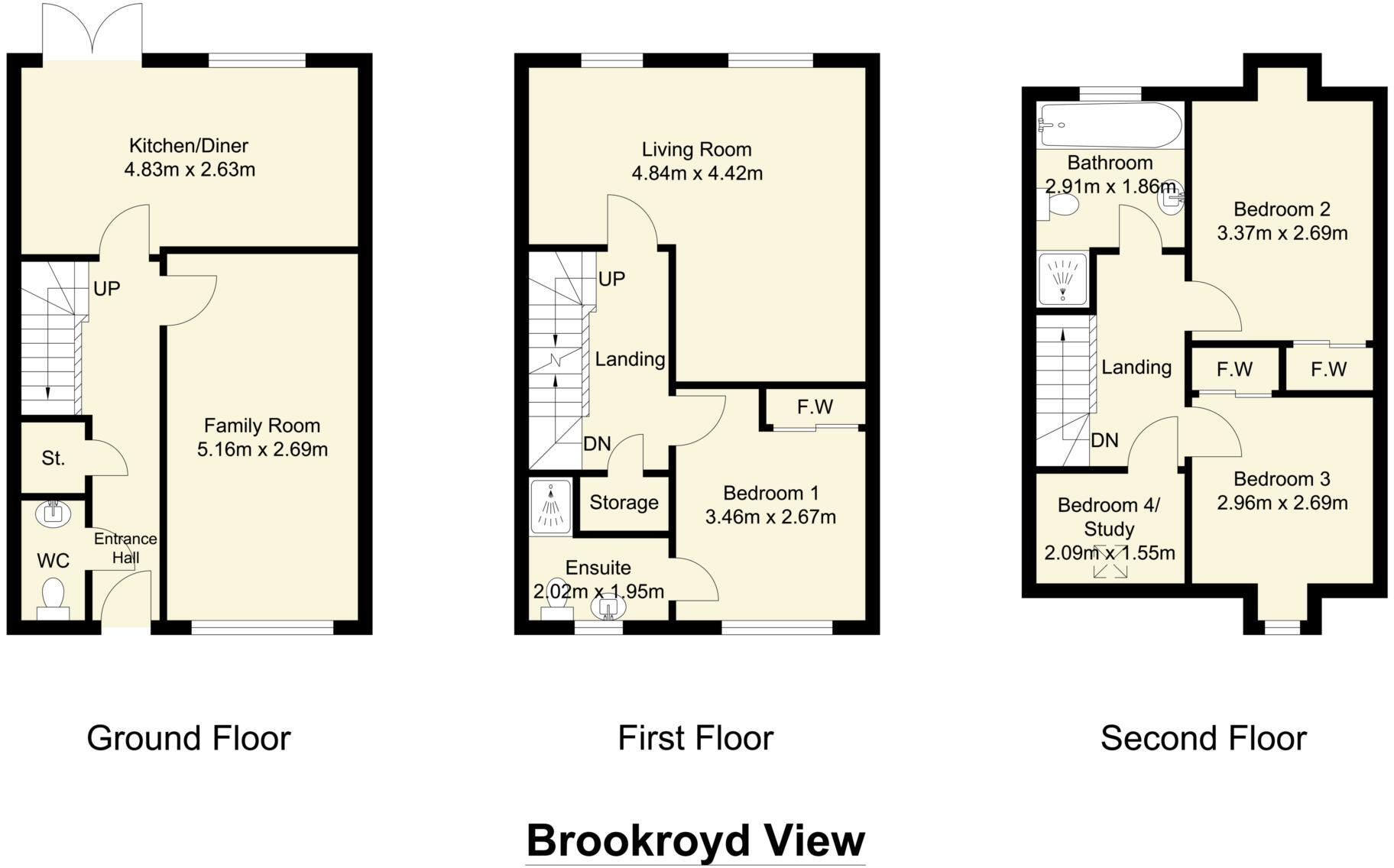 Brookroyd View, Birstall floorplan
