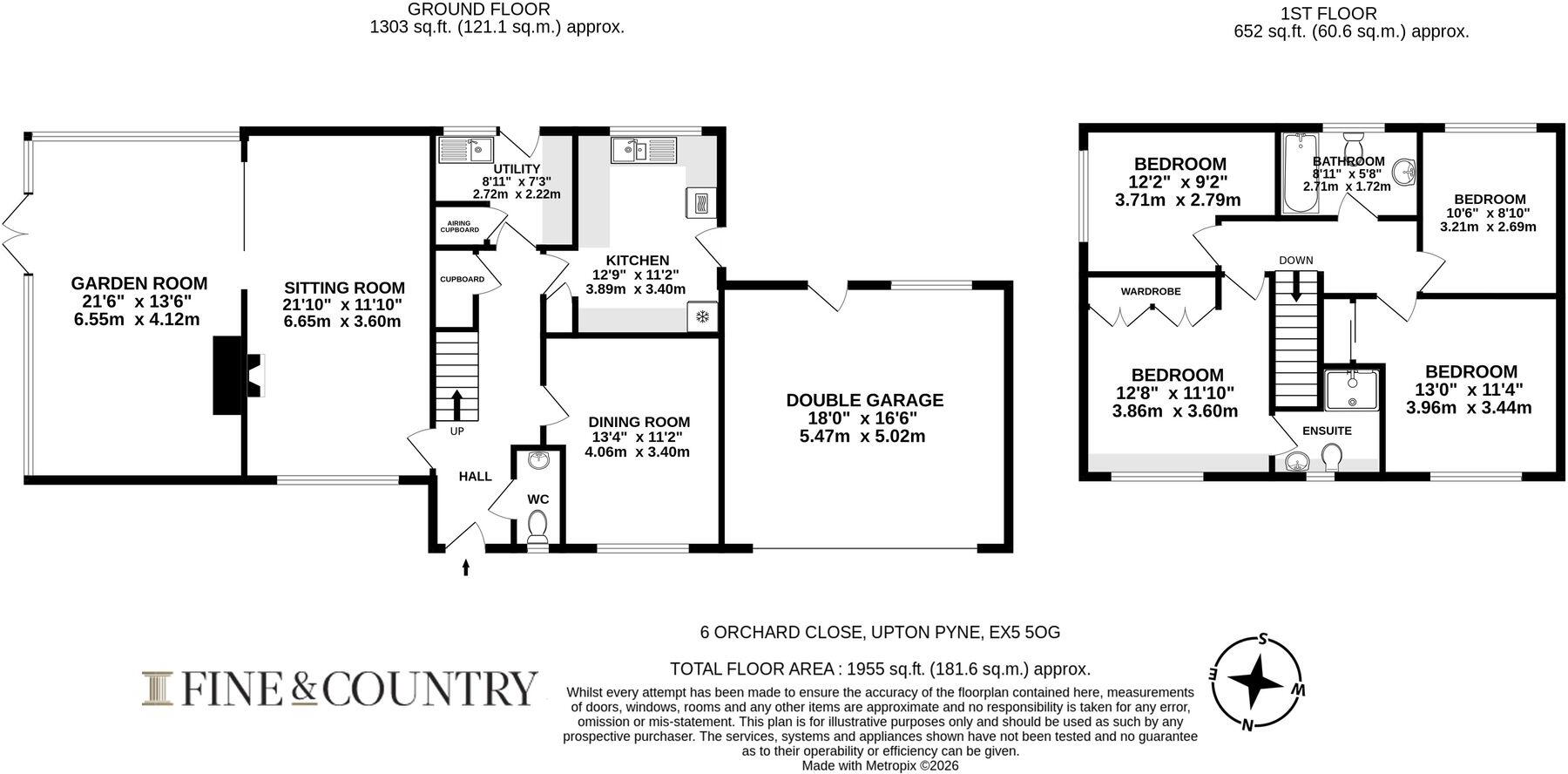 Orchard Close, Upton Pyne, EX5 floorplan