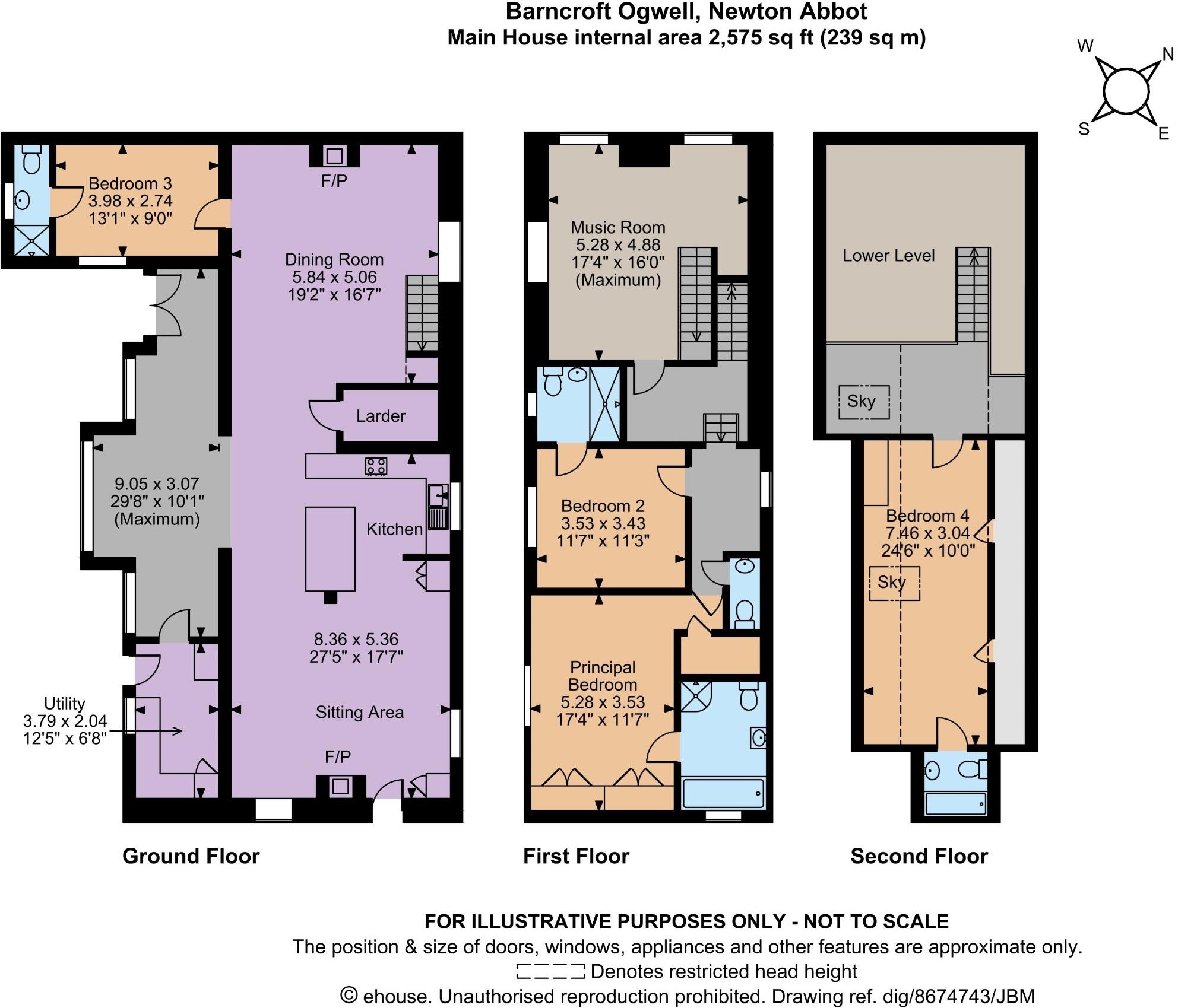 Ogwell, Newton Abbot, Devon floorplan