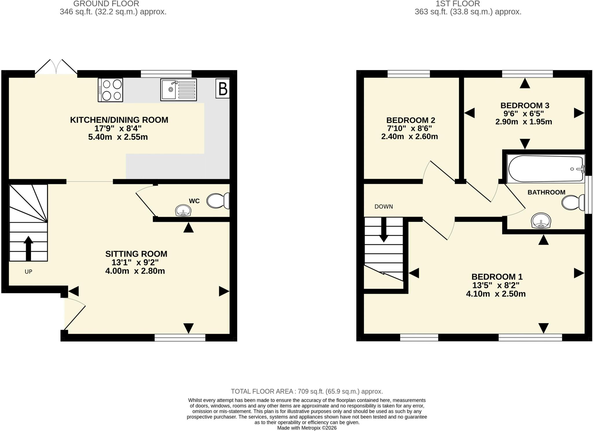 Ladymead, Sidmouth floorplan