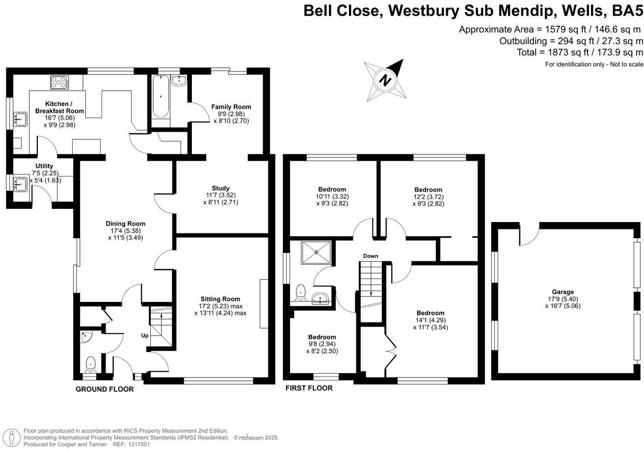 Bell Close, Westbury Sub Mendip, Wells, BA5 floorplan