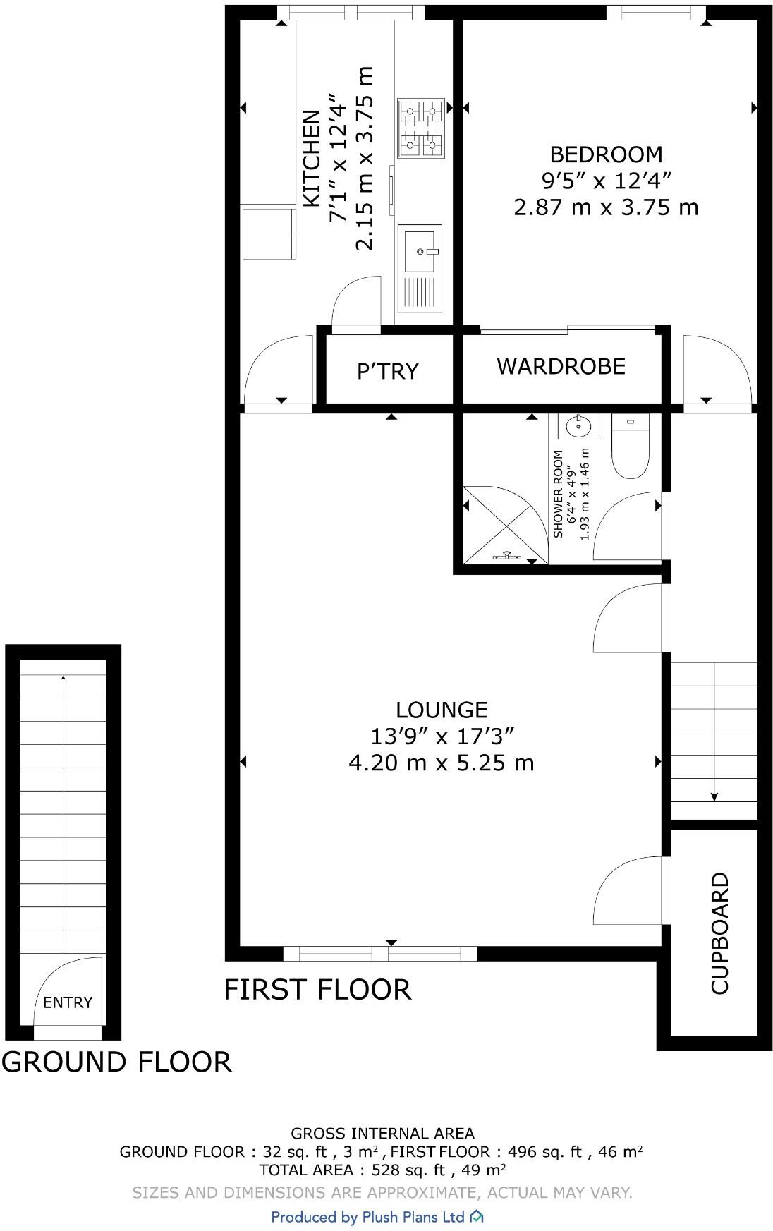 7, Broughton Road, Glasgow, G23 floorplan
