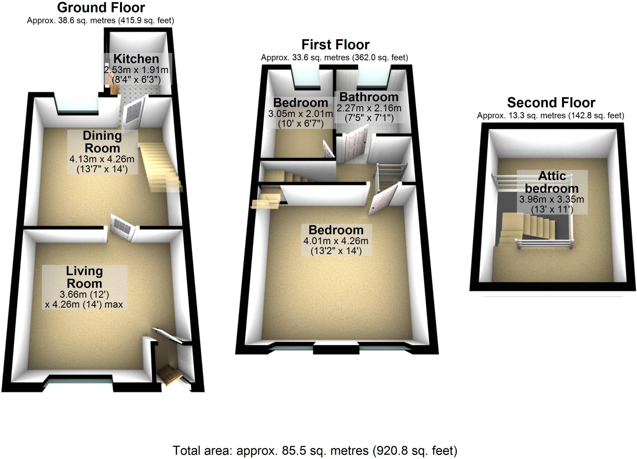 Belgrave Street, Rochdale, Greater Manchester, OL12 floorplan