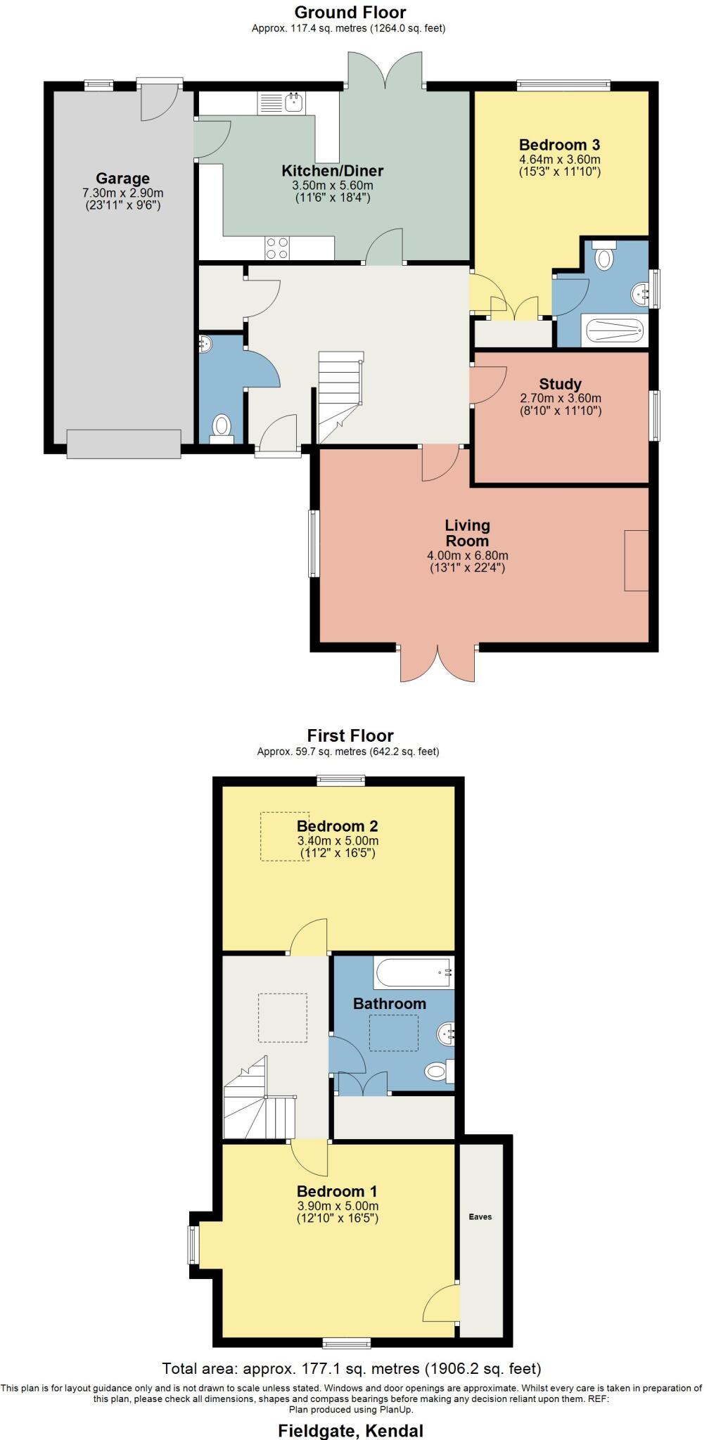 Fieldgate, Natland, LA9 7QQ floorplan