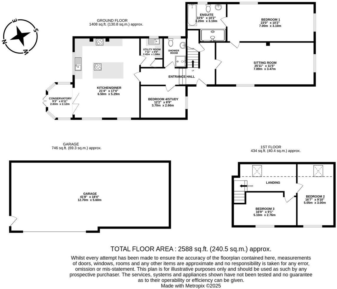 Larkfield, Goscombe Lane, Gundleton, SO24  floorplan