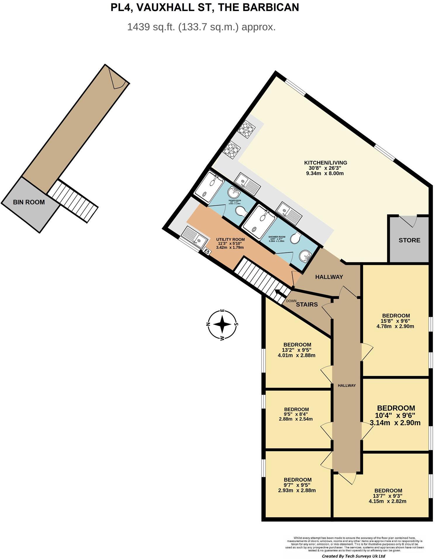 Vauxhall Street, Plymouth floorplan