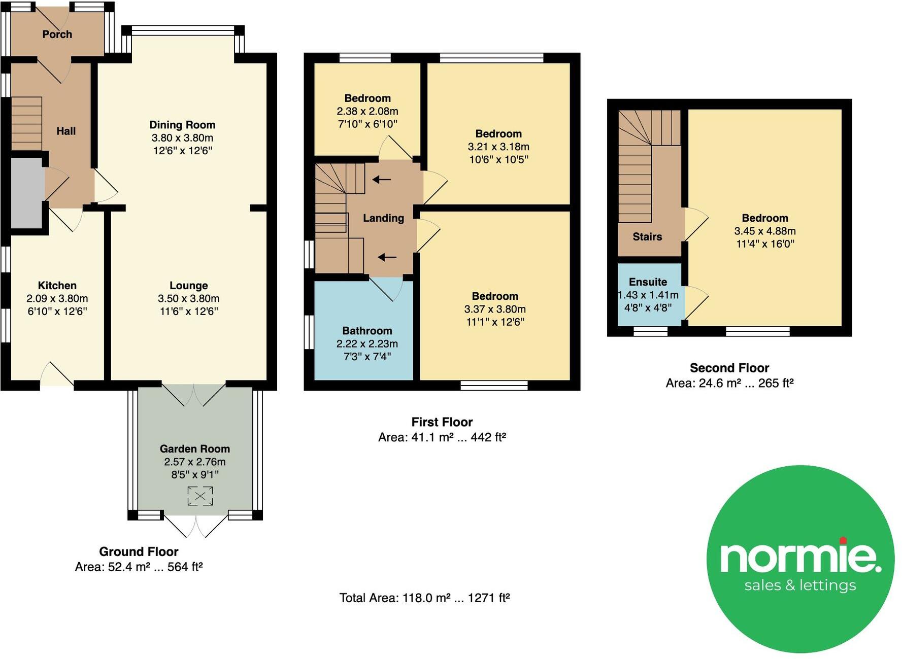 Cedar Grove, Prestwich, M25 floorplan