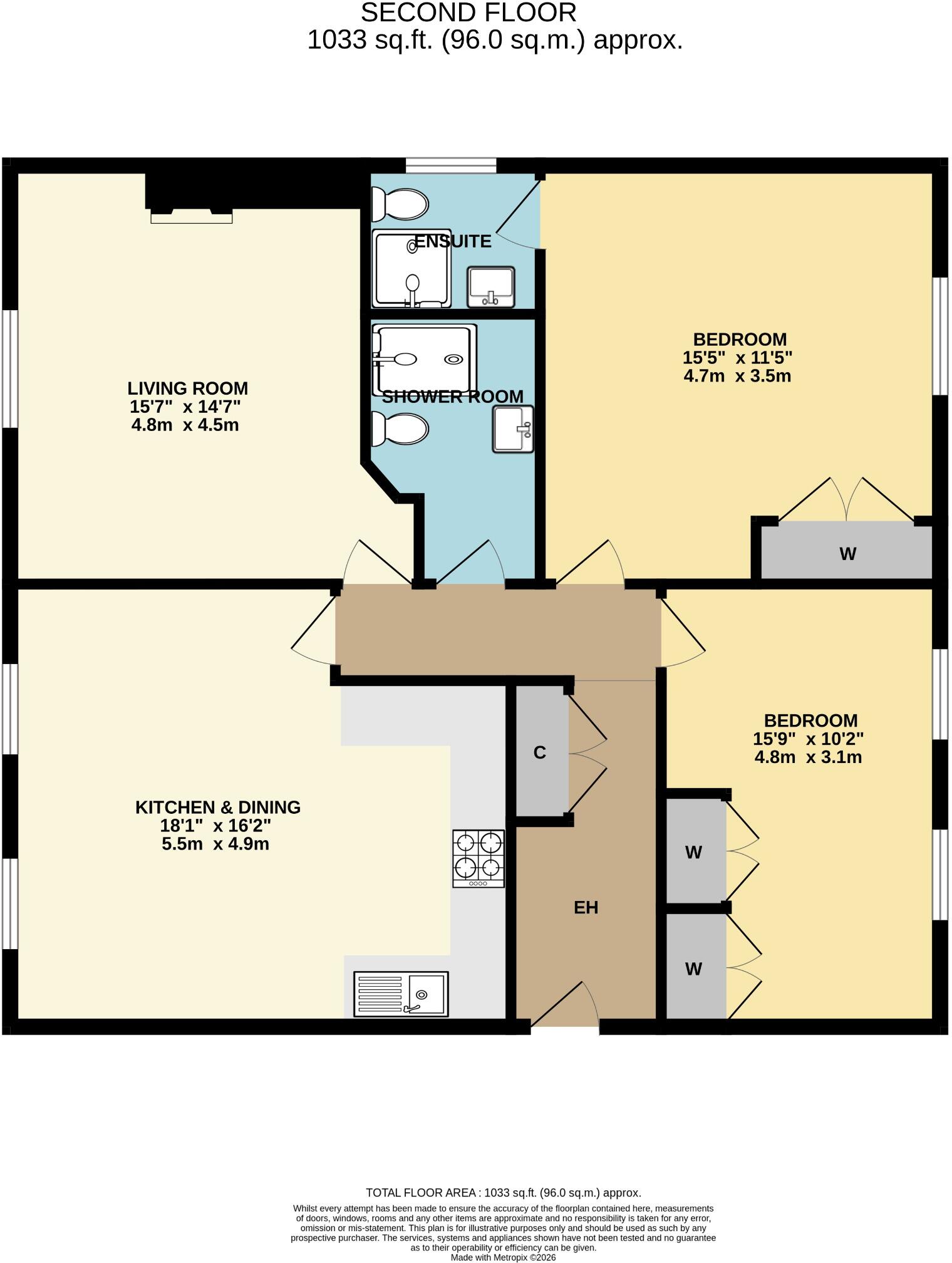 Warwick House, Wells Road, Malvern, Worcestershire, WR14 4RP floorplan