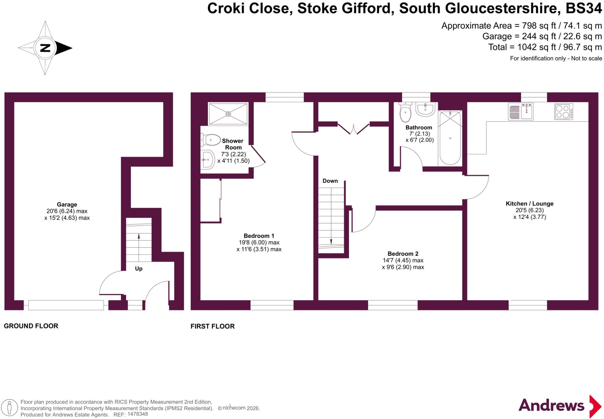 Croki Close, Stoke Gifford, South Gloucestershire, BS34 floorplan