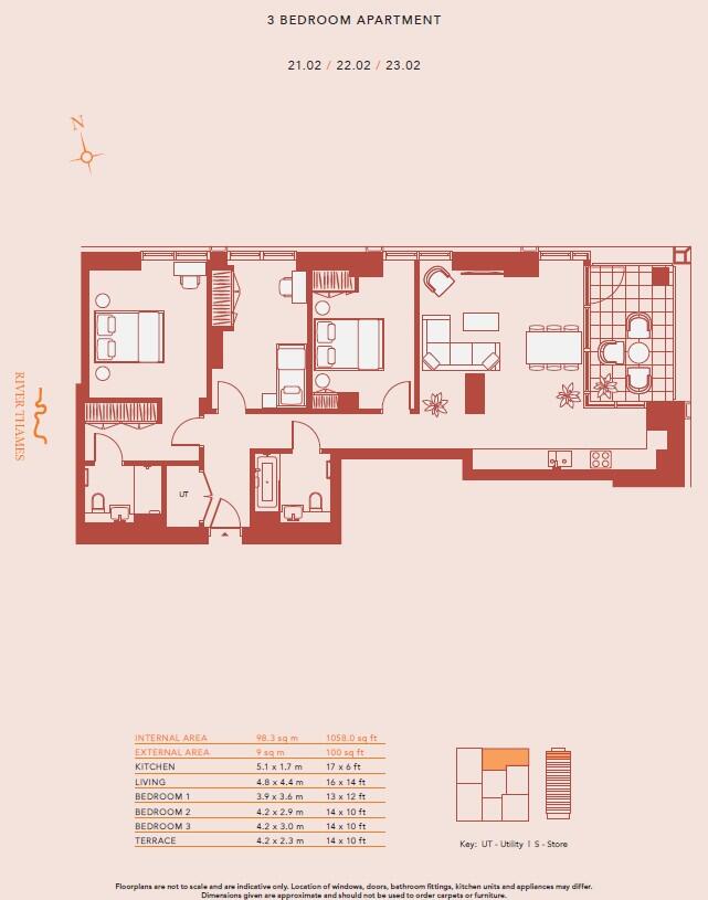 The HiLight, 100 York Road, Battersea, London, SW11 floorplan