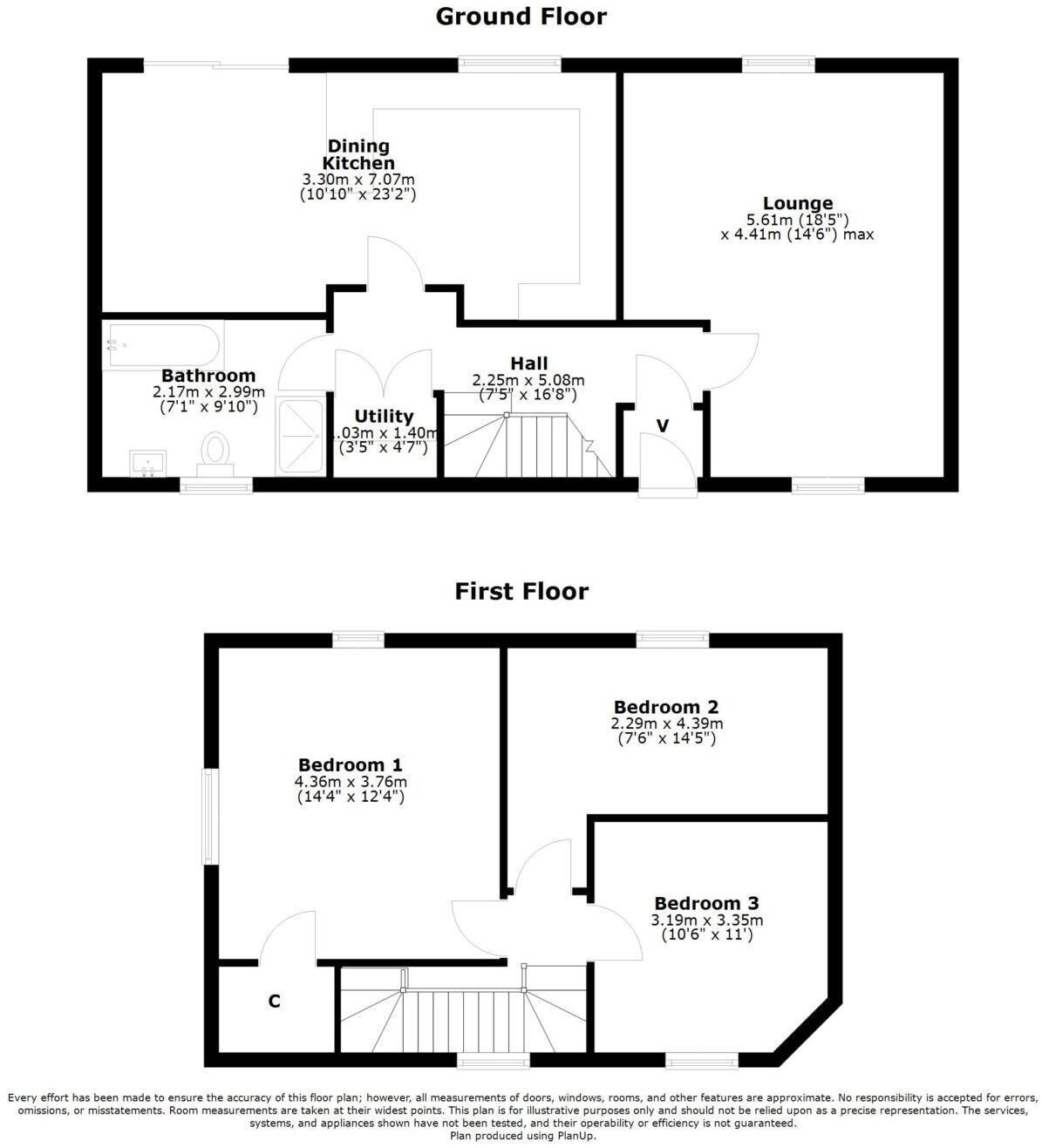 44 Central Avenue, Troon, KA10 7BD floorplan
