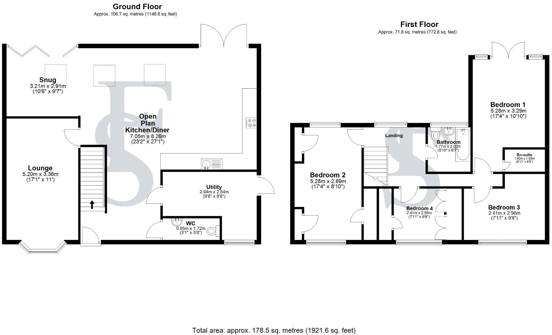 Aisne Road, Wigston floorplan