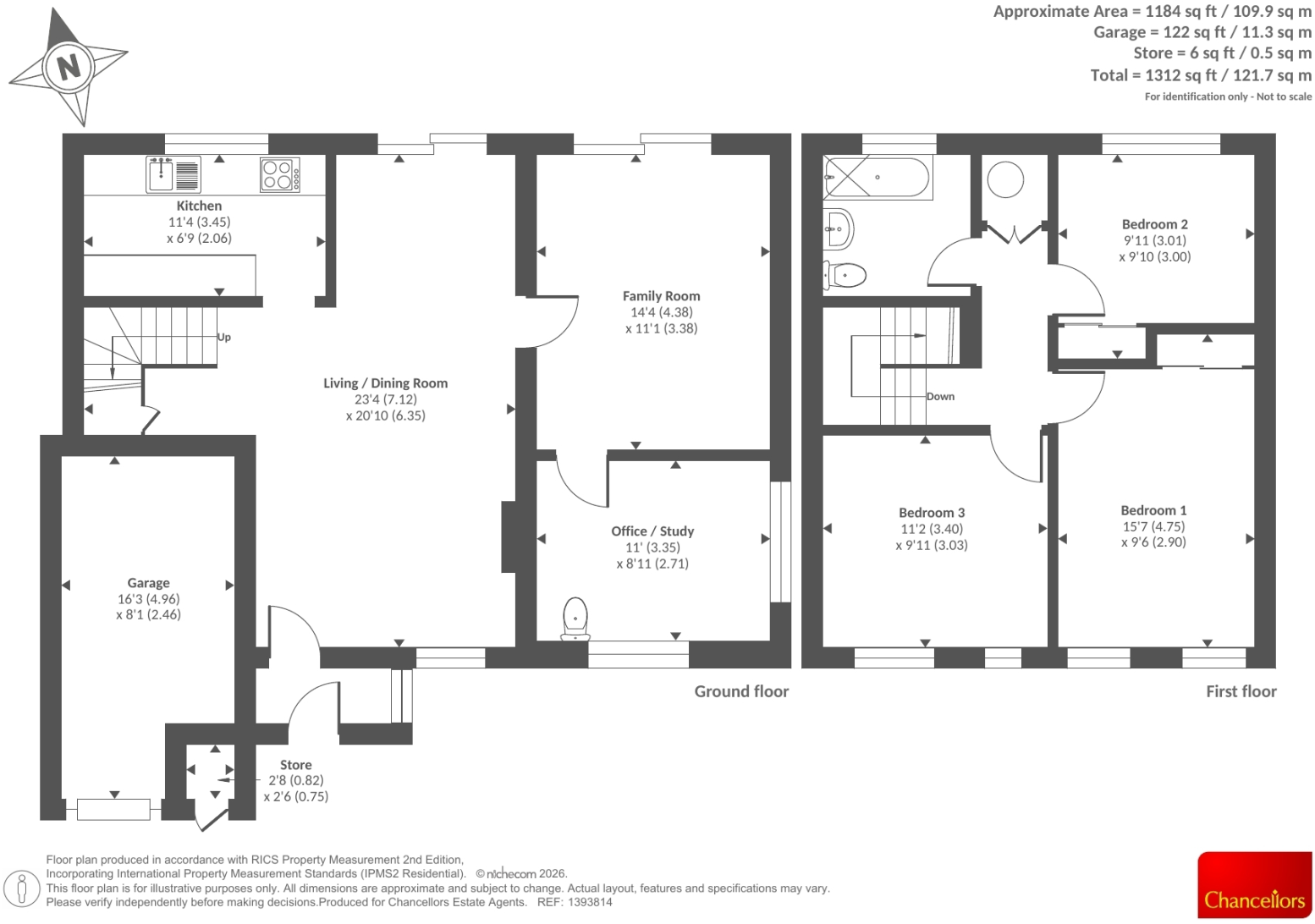 Warren Rise, Frimley, Camberley floorplan