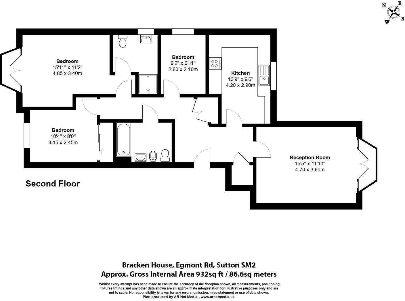 Egmont Road, Sutton, SM2 floorplan