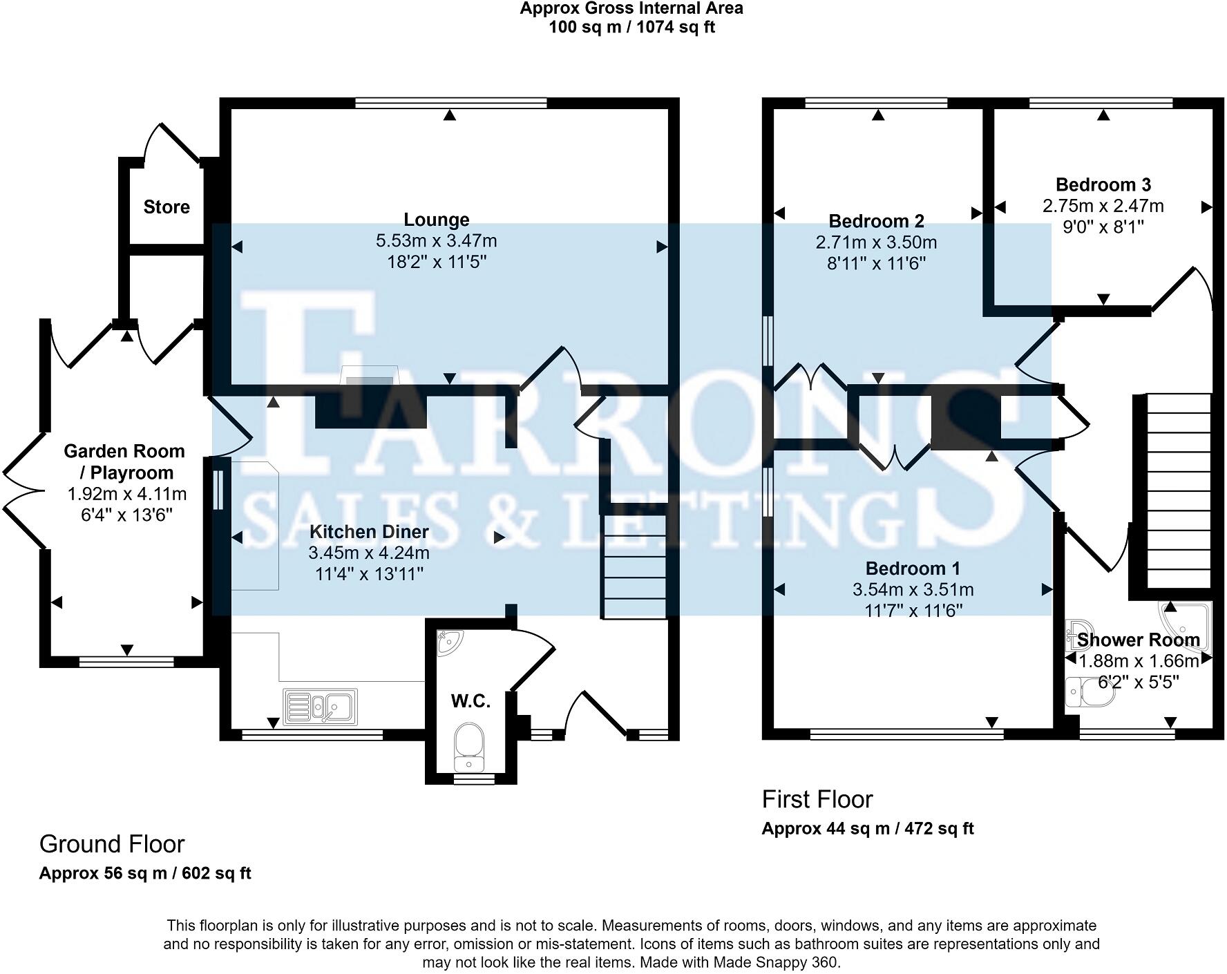Wimblestone Road, Winscombe, North Somerset. BS25 1JP floorplan
