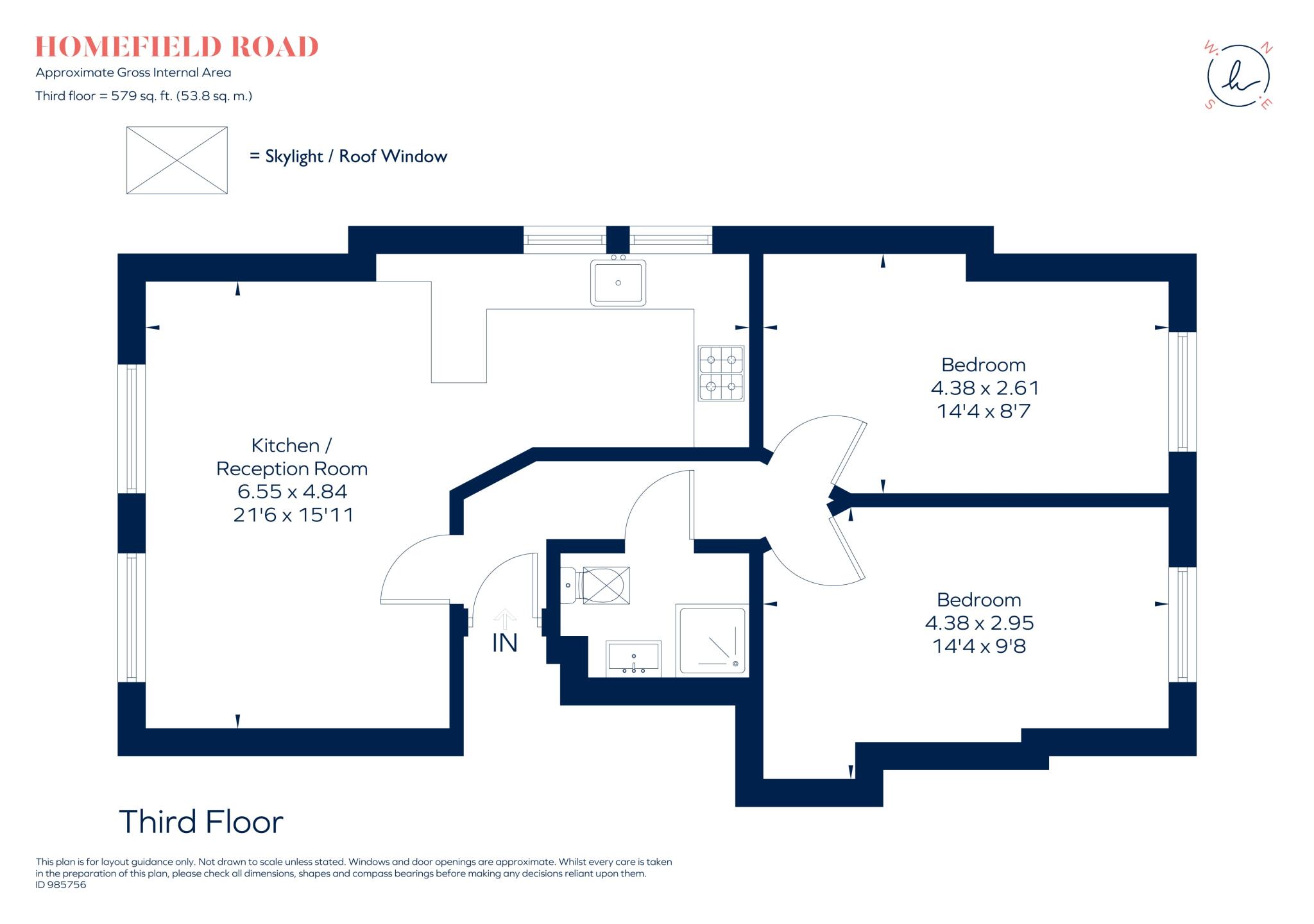 Homefield Road Wimbledon Village SW19 floorplan