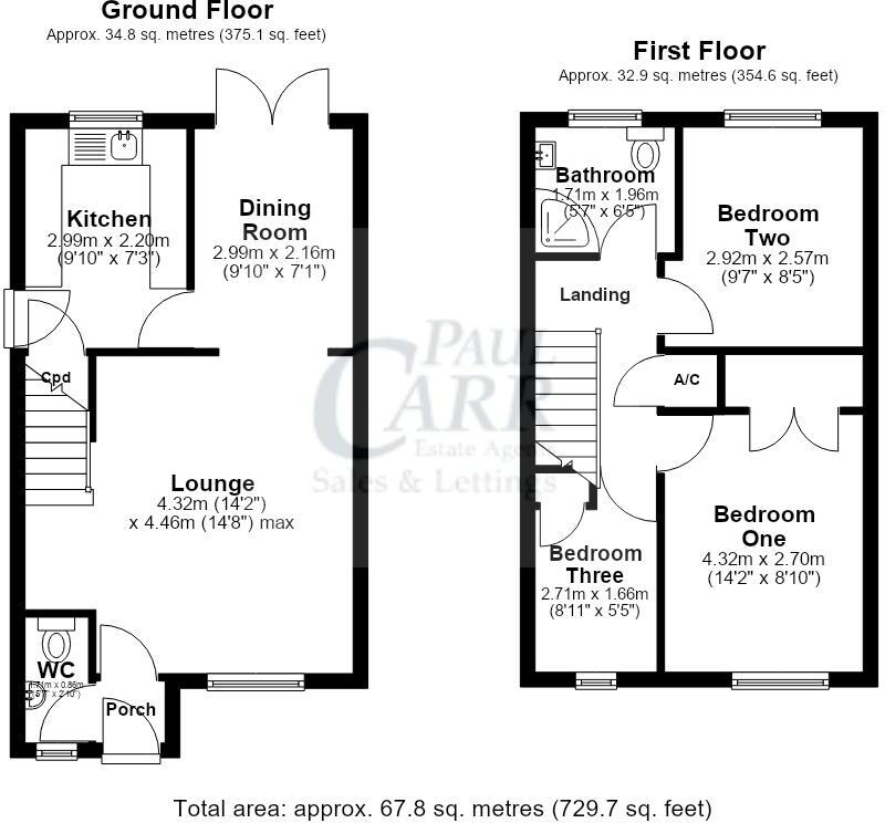Kensington Place, Heath Hayes floorplan