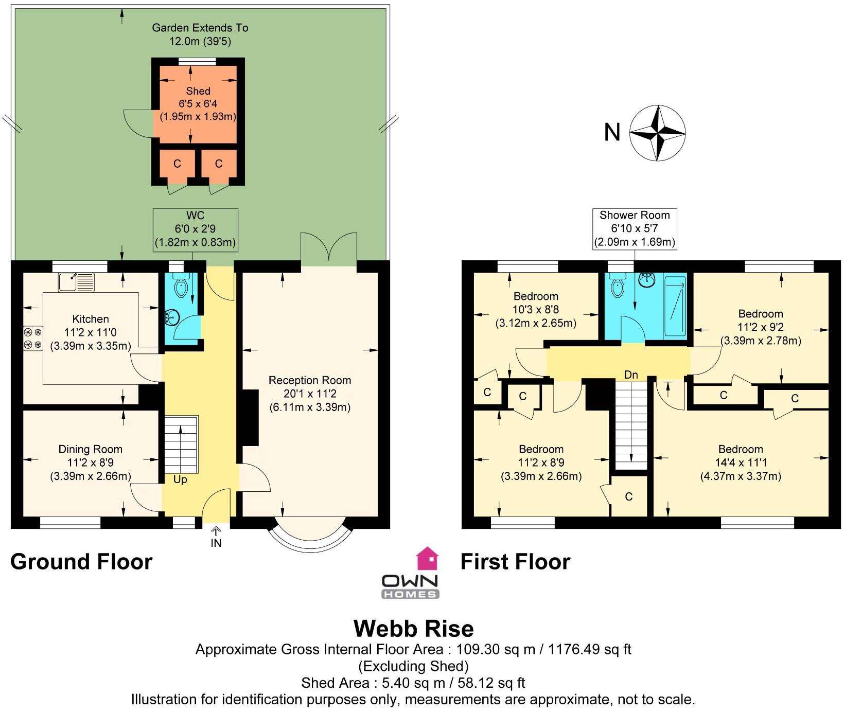Webb Rise, Stevenage, Hertfordshire, SG1 floorplan