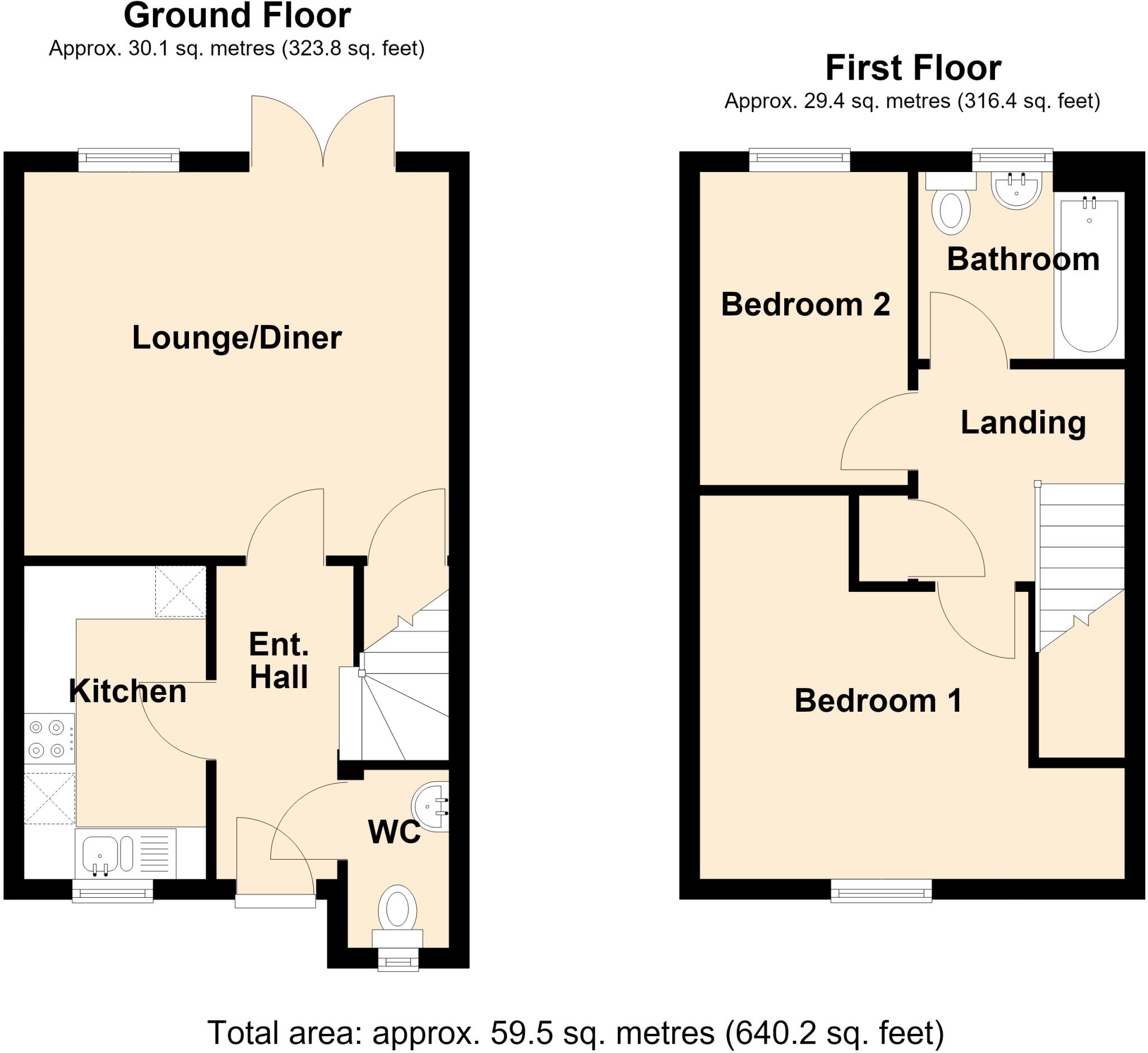 Lamplighters Walk, Trowbridge floorplan