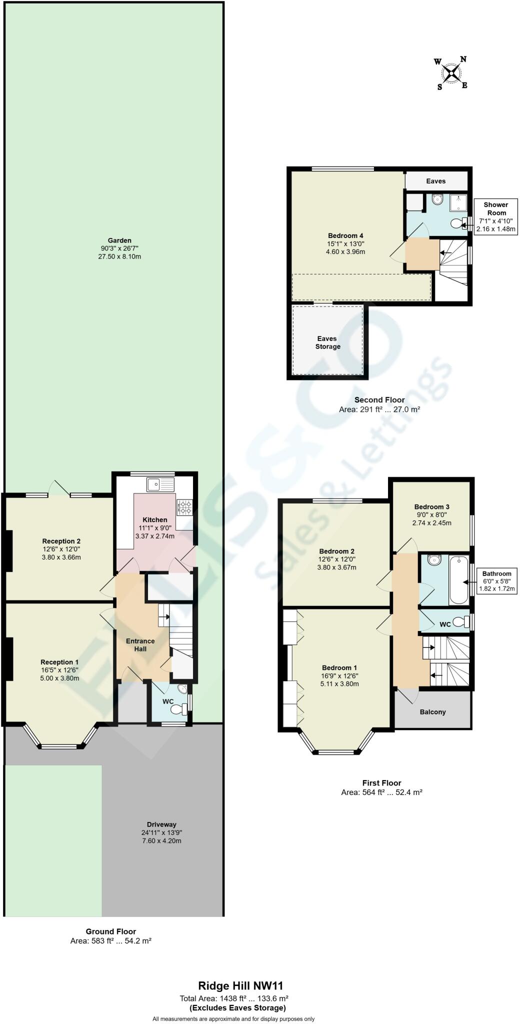 Ridge Hill, Golders Green, NW11 floorplan