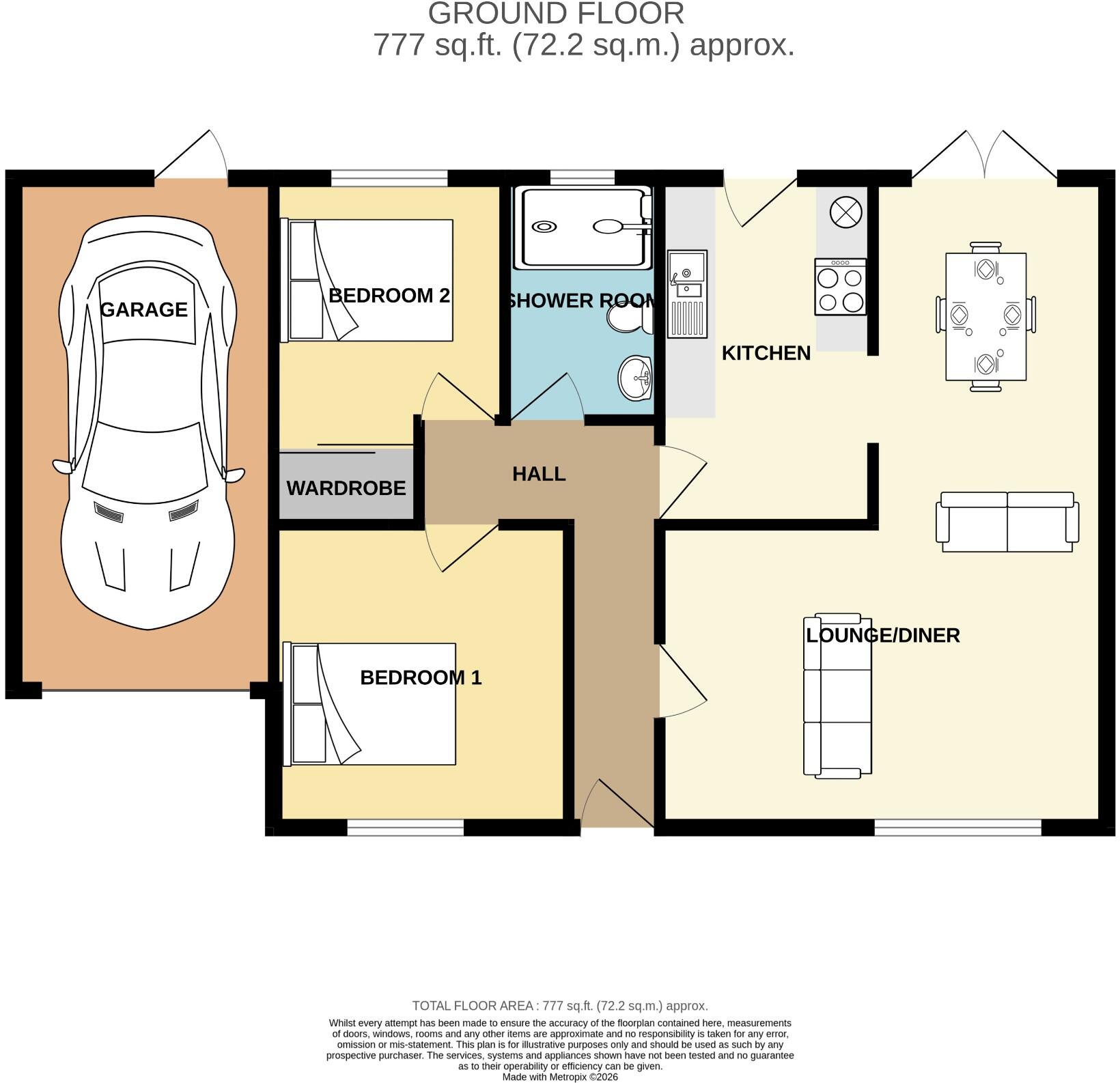 Pool, Redruth floorplan