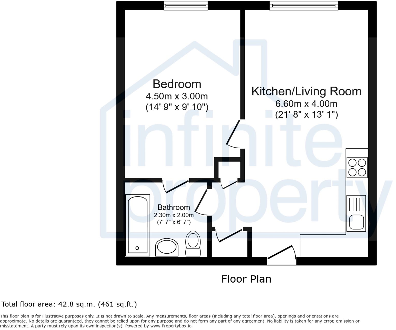 15 Duncan Street, Salford, M5 floorplan