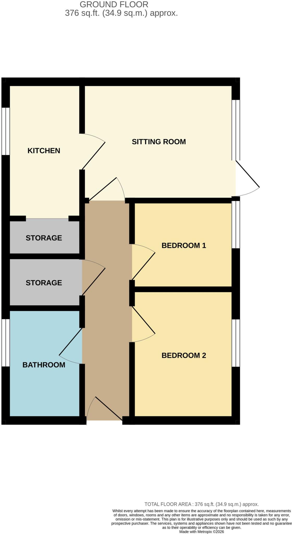 Bacon Drive, Taunton, TA1 floorplan