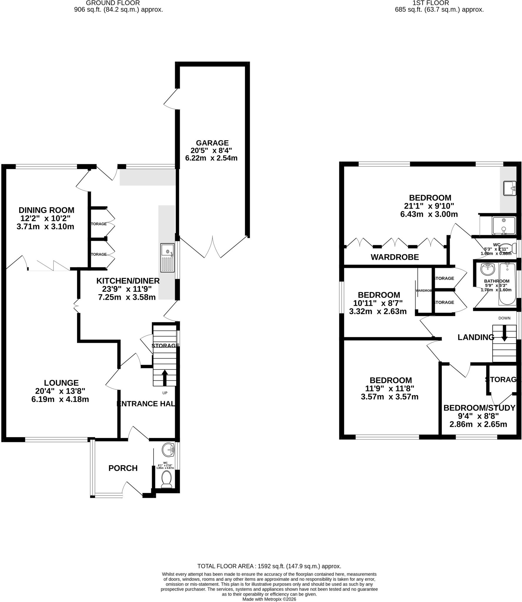 Brewhouse Hill, Wheathampstead, St. Albans, Hertfordshire, AL4 floorplan