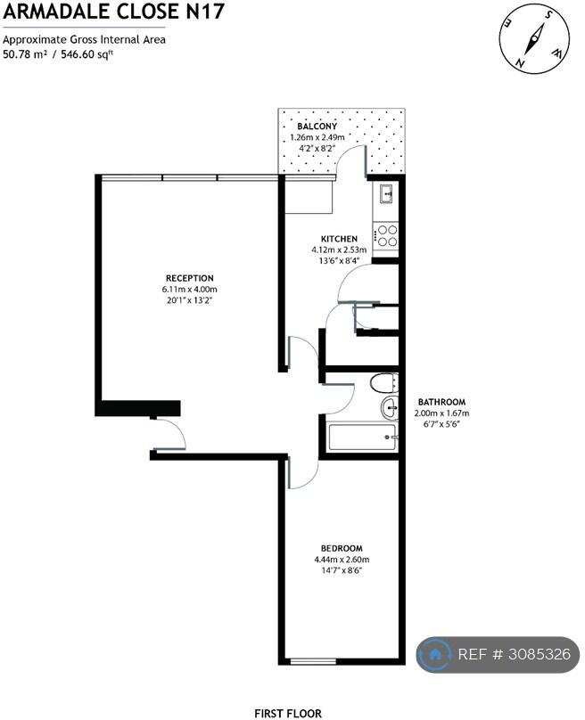 Tottenham Hale, London, N17 floorplan