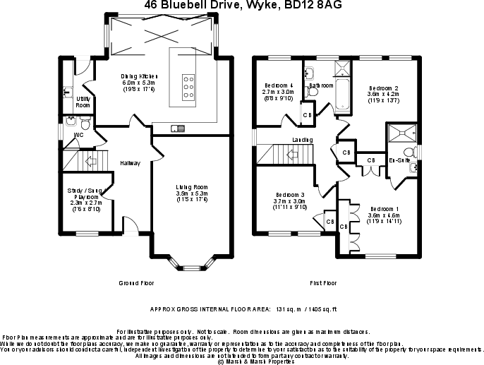 46 Bluebell Drive, Wyke, BD12 8AG floorplan