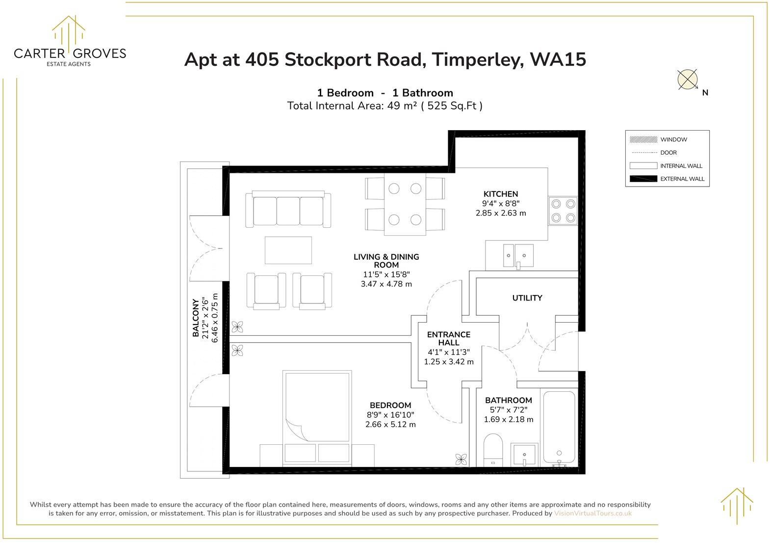 Stockport Road, Timperley, Altrincham, Greater Manchester, WA15 floorplan
