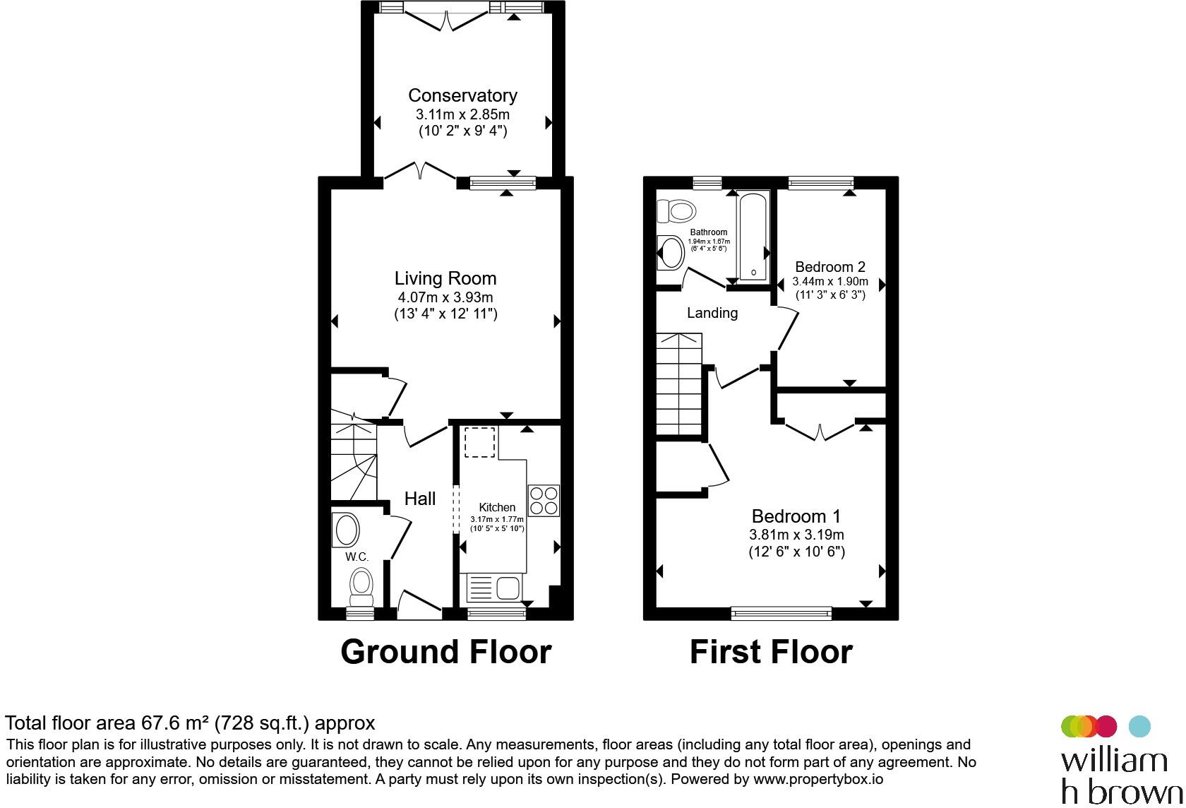 Versailles Gardens, Hucknall, Nottingham floorplan