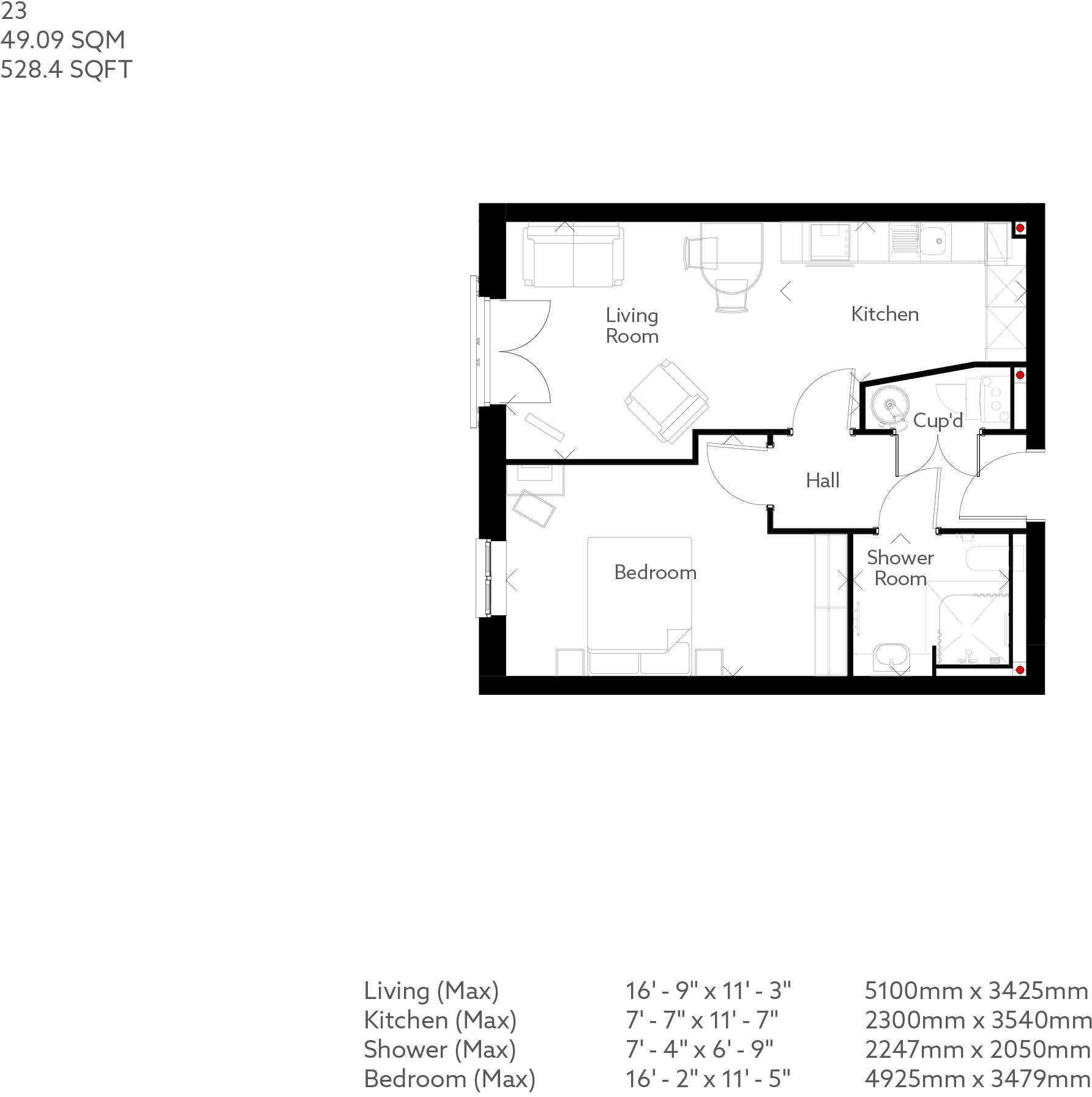 4 Langholm Close,
Beverley,
HU17 floorplan